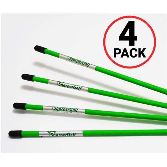48" Golf Alignment Sticks 4 Pack, Full Length Golf Alignment Rods Training Aid - Picture 2 of 7
